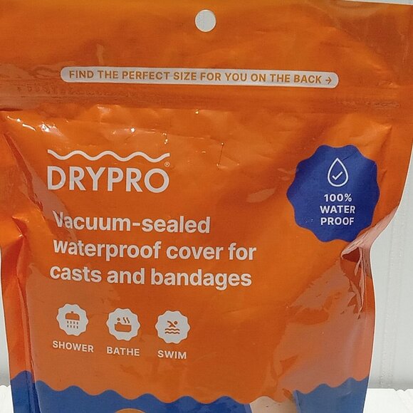 Orange Waterproof Cast Cover for Kids - Picture 3 of 6